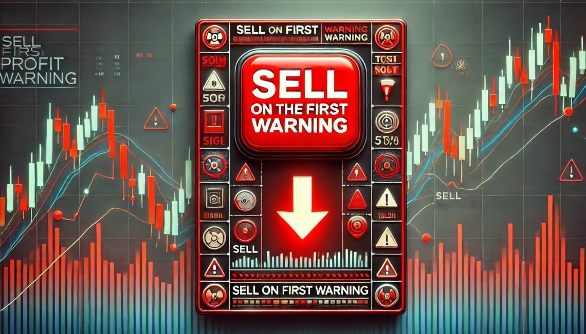 Sell on first profit warning!