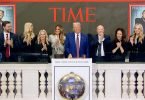 Trump rings bell at NYSE to cheers of ‘USA’ as Wall Street CEOs